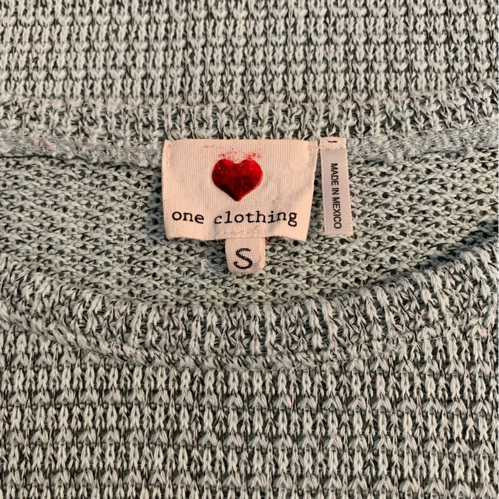 🔵 2/$22❗️Lightweight Mint Green Juniors Small Pullover Knit Sweater - Picture 5 of 6